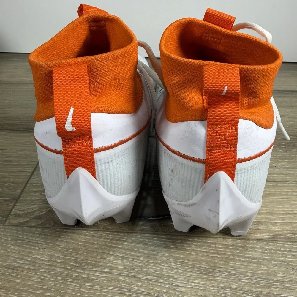 Nike Vapor Edge Pro 360 2 TB White Orange Football Cleats Men's Sz 12 FJ1581-180